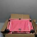 Wagon with Brakes, Foldable Cart with 220LBS Capacity, Utility Lightweight Wagon, Collapsible Grocery Shopping Cart for Camping Sports & Holiday.Barbie Pink