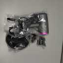 slopehill Professional Ionic Hair Dryer, Powerful 1800W Fast Drying Low Noise Blow Dryer with 2 Concentrator Nozzle 1 Diffuser Attachments for Home Salon Travel (Grey)