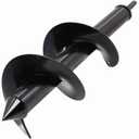 TCBWFY 4"x12"Auger Drill Bit for Planting Digging Holes, Garden Plant Flower Bulb Auger Spiral Hole Drill Rapid Bulb Planter Earth Auger Bit, Compatible to Hex Adjustable Chuck