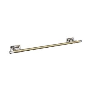 Amerock BH26614PNBBZ | Polished Nickel/Golden Champagne Towel Bar | 18 in (457 mm) Towel Rack | Esquire | Bathroom Towel Holder | Bathroom Hardware | Bath Accessories