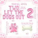 Pink Two Let the Dogs Out Balloons Ready Two Pawty Dog 2nd Birthday Decor | Two Let The Dogs Out Birthday Party Girl Lets Pawty Balloons Puppy Bone Paw Balloon Puppy Second Birthday Party Supplies