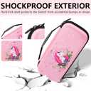 Unicorn Carrying Case Compatible with Nintendo Switch-Pink Portable Hard Shell Storage Bag and Protective Case Cover,Screen Protectors for Nintendo Switch,Switch Protection Accessories for Girls