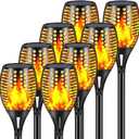 Aityvert Upgraded Larger Solar Torch Lights, Waterproof Outdoor Dancing Flames Lights, Flickering Flames Garden Lights, Landscape Decoration Pathway Patio Lights 43" 96 LED (8 Pack)