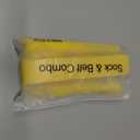 Baseball Socks and Belt Combo Set for Youth Boys Girls Adult, Softball Tball Belt Socks with Elastic Belts (Large, Yellow)