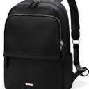 GOLF SUPAGS Laptop Backpack for Women Slim Computer Bag Work Travel College Backpack Purse Fits 14 Inch Notebook (Black)