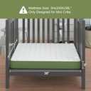 3" Mini Mattress, 38" Lx24 W Premium Foam Mattresses, Soft Pure Cotton Breathable Cover Fabric, Waffle Grid