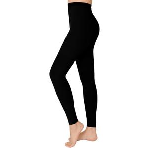 KTINNEAD 20-30 mmHg Compression Pantyhose for Women, Footless Medical Compression Stockings, Waist High Opaque Compression Tights for Edema, Varicose Veins, Swelling, Pregnant, Teacher, Doctor (M, Black1)