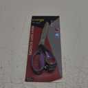 LIVINGO Industrial Scissors all Purpose: 9" Professional Heavy Duty Shears Sharp Stainless Steel - Forged Titanium Coated Scissors for Fabric Sewing Carpet Workshop Outdoor Home Office Purple/Black