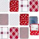 Gift Card Holder Tin Boxes for Christmas - 10 Unique Tins Holders with Lids for Gift Cards & Money - Perfect for Birthday Easter Valentines Any Holiday - Custom Red White Boxed for Easy Gift Giving