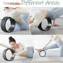 Back Roller, Foam Roller for Neck & Back Pain Relief, Yoga Wheel for Deep Tissue Muscle Massage, High Density Foam Tool for Physical Therapy, Stretching & Exercise(3 Pack)