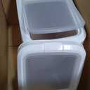 2 Pack Airtight Dog Food Storage Container, 22 Lbs Clear Pet Food Storage Bin with 2 Measuring Scoops for Pet Dog Cat Grain RiceTreat