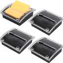 4 Pcs Pop Up Note DispenserSticky Note Holder 3 x 3 InchClear Top and Black Base Sticky Notes Dispenser for School Office Home Store Classroom Desk Supplies
