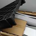 VEVOR Utility Cart, 3-Tier Plastic Service Cart with 550LBS Capacity, 360 Swivel Casters (Including 2 Locking Wheels), Medium Lipped Shelves, Ergonomic Handle, for Garage, Warehouse, Cleaning Tasks