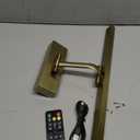 5000mAh Picture Light Battery Operated,15.7In Antique Bronze Wireless Rechargeable Picture Light 3 Colors Dimmable Art Light with Remote Timer for Paintings,Gallery