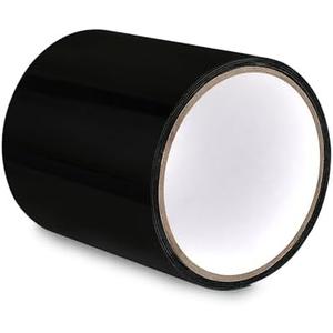 PLAXIARY Waterproof Patch and Seal Tape Water Leak Repair Tape Water Barrier Tape for Instant Stopping Leak on Pipes, Hoses, Chimney, Plastic Bucket, Roof, Boat 4 in x 5 Ft Black Set Of 2