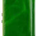 Women's RFID Blocking Wallet Soft Leather Clutch Money Ladies Purse Slim Card Holder Organizer Zip Pocket (3013-Green)
