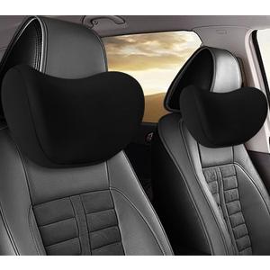 2Pcs Car Neck Pillow, Ultra Comfortable Neck Pillow for Driving, Soft Car Headrest Pillow Like Clouds, Make Your Driving More Comfortable, Suitable for Driving, Traveling (Black)