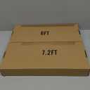 Fomcet Metal Arch Backdrop Stand Set of 2 Gold Wedding Arch Stand 7.2FT & 6FT Arched Backdrop Frame for Birthday Party Baby Shower Graduation Ceremony Decoration