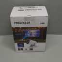 Mini Projector, Projector with Wifi and Bluetooth Built-in Battery 4K Portable Projector for Outdoor Bedroom, Smart Projectors 1080P Compatible with iphone/TV Stick/HDMI/Laptop