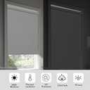 Persilux Cordless Window Shades Blinds (36" W x 72" H, White) 100% Blackout Roller Window Shades UV Protection Energy Saving Window Roller Shades for Windows, Home and Office