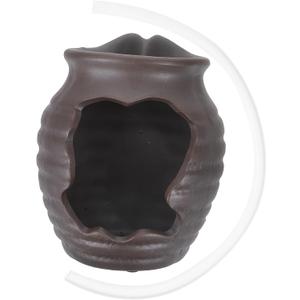 Mikikit Ceramic Fountain Jar with Flowing Water Circulation for Garden and Fish Tank Small Brown Open Top Pot Fountain Decor for Courtyard Hydroponic Planter Natural Relaxing Waterfall Mikikit Ceramic Fountain Jar with Flowing Water Circulation for Garden and Fish Tank Small Brown Open Top Pot Fountain Decor for Courtyard Hydroponic Planter Natural Relaxing Waterfall