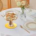 10" Acrylic Round Mirrors Centerpieces for Tables 12 PCS Round Mirror Trays Candle Plate Set Centerpiece Table Decorations for Wedding,Baby Shower, Christmas,Wall Decor,1mm Thick(Gold)