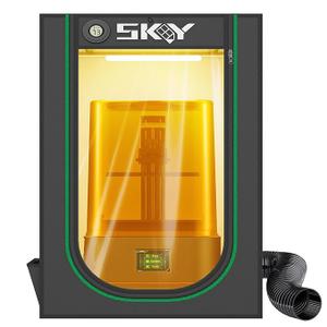 Resin 3D Printer Enclosure with Ventilation, 3D Printer Enclosure Tent Cover Eliminate Odors Dustproof Isolate Noise Compatible with Creality Anycubic Elegoo Series LCD Resin UV 3D Printer-Black Resin Enclosure-Black