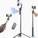 Magnetic Auto Face Tracking Tripod, 70.9 Magsafe Phone Tripod with 360Rotation 5-Gesture Control, Wireless Remote, Magnetic Mount, Ideal for Vlogging, Live Streaming, Travel and Content Creation