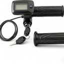 Throttle for Tuttio Soleil 01 Electric Dirt Bike, 48V LCD Display w/M Button, Tuttio Ebike Throttle Integrated Display, Only Fit Tuttio Soleil01 (No Non-M), Tutti Soleil 01 Accessories for Teens