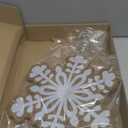 Gejoy Christmas Gingerbread Tree Topper 11 Inch Ginger Bread Christmas Decor Large Snowflake Treetop Ornament for Friends Home Indoor Holiday Decoration Gift Party Decor