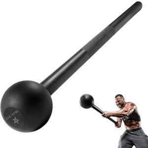 Yes4All Steel Mace Bell for Strength Training, Support Full Body, Muscles, Shoulder, Grips & Forearms Workouts, Stretching 5, 7, 10, 15, 20, 25, 30 LB For Woman & Man