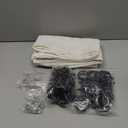 Linen Cotton Farmhouse Curtains for Living Room, Cream Off White Natural Fabric Semi Sheer Curtains 84 Inches Long, Neutral Ivory Boho Pleated Bedroom Bay Window Curtain Drapes 84 Length 2 Panels Set (Birch)