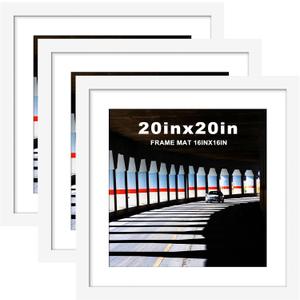 Picrit 20x20 White Picture Frame, Poster Frame for Wall, 3 Pack
Fits 16x16 Photos With Mat or 20x20 Without Mat, Square Wall Display, Artwork, Gallery Wall & Home Decor
