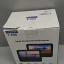 Car DVD Player Dual Screen, FANGOR 7.5 Inch DVD Player for Car Play The Same or Two Different Movies with Headrest Straps, Support Last Memory, AV Out/in, USB/SD Card, All Regions