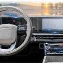 CDEFG (8Pcs for 2024 2025 2026 Hyundai Santa Fe Screen Protector, 12.3 Inch Touch Screen Split 4Pcs + Left Display+ A/C, Santa Fe (SE, SEL, XRT, Limited, Calligraphy) Accessories Nano Film