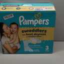 Pampers Swaddlers Diapers, Size 3 (13-26 lbs), 136 Count, Absorbent, Keeps Baby Dry and Comfortable, Skin Safe Disposable Baby Diaper 