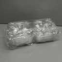 NPLUX 4 Compartment Cupcake Containers 20 Pack Cupcake Holder with Connected Airtight Lid Cupcake Boxes for 80 Cupcakes Muffins, BPA Free, Standard Size