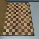 Cutting Boards for Kitchen, Checkered Cutting Board Upgraded, Acacia Wood Chopping Board with Juice Grooves & Handles, Large Butcher Block Serving Tray with Gift Box, 16.5" x 11.6" x 0.8"