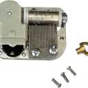 2 x Pursuestar Mini Wind Up Music Box Movement Play What a Wonderful World, 18 Note Yunsheng Clockwork Musical Mechanism with Key Screws for DIY Music Boxes Replacement
