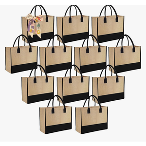 12pcs Tote Bags with Handle Bridesmaid Wedding Favors Women Gift Bag Welcome Bulk Reusable Tote for Beach Shopping