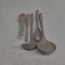 Silicone Cooking Utensils Set - 446F Heat Resistant Kitchen Utensils,Turner Tongs,Spatula,Spoon,Brush,Whisk,Kitchen Utensil Gadgets Tools Set for Nonstick Cookware,Dishwasher Safe (BPA Free) (Khaki)