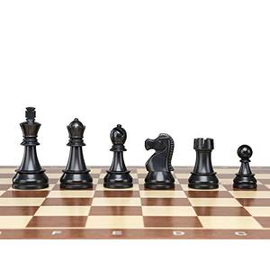 DGT Plastic Chess Pieces 3,75" / 95 mm King Height - Tournament Standard Size Weighted Chessmen