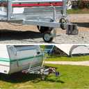 Trailer Lock Fits 2 Inch Ball Couplers, NenNicht 2025 Upgrade Anti Theft Heavy-Duty Steel Trailer Coupler Locks with Secures Safety Chains, Camper Accessories for Travel Trailers Boats Trucks Rvs