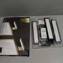 EZVALO Picture Light for Wall, Rechargeable 2400mAh Battery Lights Wireless with IR Remote, 3 Color & Dimmable Magnetic 7.8'' LED Lights Display for Painting, Living Room, Gallery, Bedroom(Black-3P)