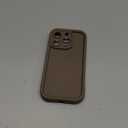 Puxicu Slim Case for iPhone 15 Pro, Enhanced Camera Protection, Shockproof Skin-Friendly Touch Soft Case Cover for iPhone 15 Pro Phone 6.1 inch, Coffee (Coffce)