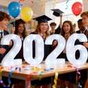 Pooqla Graduation Decorations 2026, Marquee Light Up Numbers for 2026 Graduation Decorations, Class of 2026 Decoration for High School Seniors College Classroom Graduation Party Decoration, Cool White