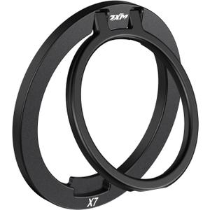 ZXM Magnetic Phone Grip for Magesafe,X7 for Magsafe Ring Stand,Magnetic Cellphone Ring Holder with Kickstand for iPhone 17 16 15 14 Air Pro Max Plus&Huawei,Samsung (Black)