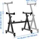 Universal Keyboard Stand, Z-style Heavy-Duty Piano Stand, Adjustable and Portable Piano Keyboard Stand for 61 and 88 Keys