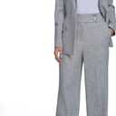 Calvin Klein Womens Open Front Long Sleeve Two Pocket Blazer, Light Heather Multi, Size: 8