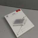 SooPii Premium 6-Port USB Charging Station Organizer for Multiple Devices, 6 Short Charging Cables and One Upgraded i-Watch Charger Holder Included, for Phones, Tablets, and Other Electronics, White